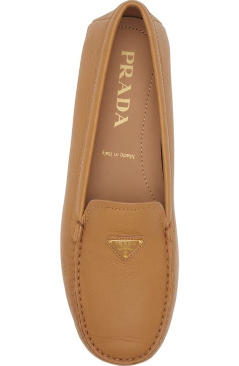 Prada Triangle Logo Driving Loafer (Women) 